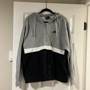 Mens Nike Color-block Quarter Zip Hoodie